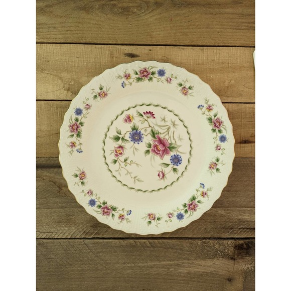 Vtg Andrea by Sadek Porcelain Spring Night Cake Plate and Server Made in Japan - Picture 6 of 9